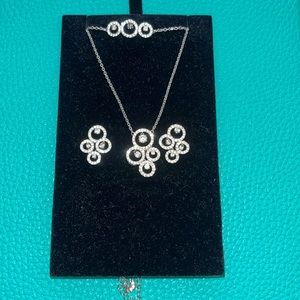 Swarovski Rhodium Jewelry Set